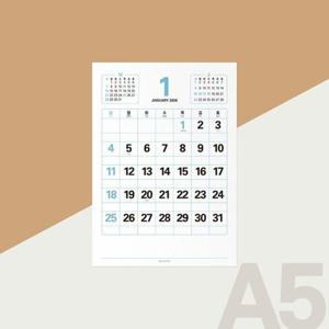 2026 레트로 디자인 A5 달력 감성 캘린더 일상 수납용 WFL70RA