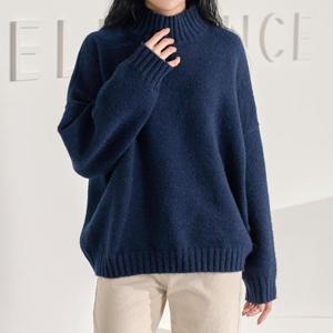 [로즈미] [55~77] 애니원 울 반폴라 니트