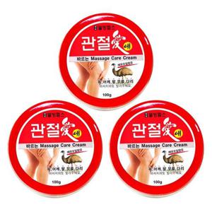 웰빙헬스 관절애 바르는 마사지크림 100g 3개 WDB40C2