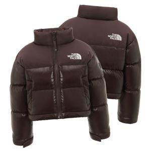 [매장판] 노스페이스 키즈 눕시 노벨티 숏 패딩 다운 자켓 브라운 NJ1DR68T