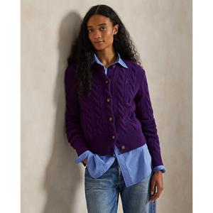 폴로 랄프 로렌 여성 케이블 니트 울 캐시미어 카디건(WMPOSWENDW20492500)