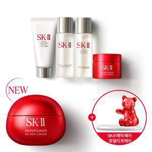 [매직베어 쥬얼리 트레이 증정] NEW 스킨파워 리뉴 크림 80g 세트