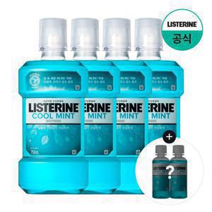 [APP전용] 리스테린 구강청결제 750ml 4개입 +(증)쿨민트100mlx2개