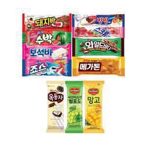 인기 바 아이스크림 11종 40개 골라담기 (20+10+10) 옥동자/와일드바디/메가톤바/돼지바 등
