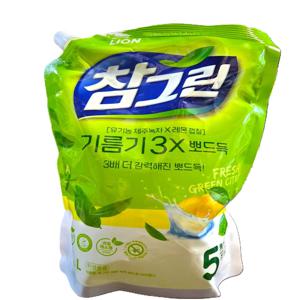 참그린 레몬녹차 주방세제 리필 1.2L 1개