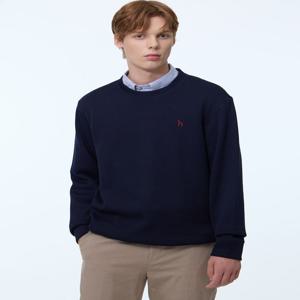 [24FW] [스테디셀러] 네이비 짜임 면 맨투맨티셔츠 WHTS4D346N2