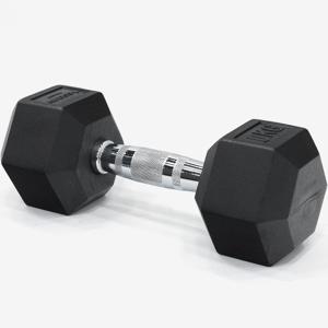 고무육각 덤벨 아령 10kg 1개 클럽 고무아령 웨이트