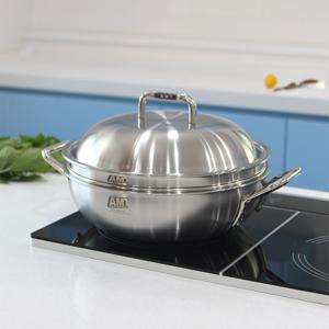 [공식정품] AMT 316Ti스텐 통5중 샤프 파티웍 28cm(사은품:레벤호프 미니스파츄라 랜덤1P)