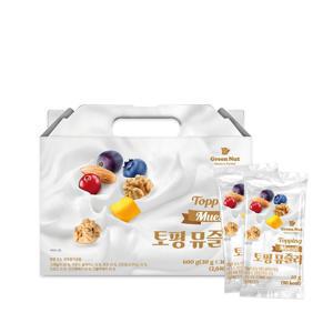 [APP전용] [그린너트/26.03.10까지] 그래놀라 견과류 토핑 뮤즐리 20g x 30입