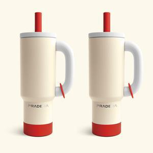 [APP전용] 1+1 프라데라 1.2L 40oz 퀜처 대용량 손잡이 보온보냉 텀블러