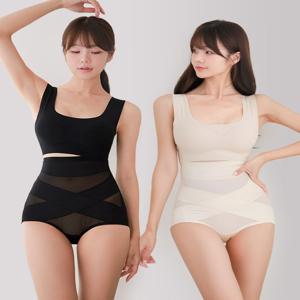 코지랩 몸매 보정 속옷 티안나는 똥배 옆구리살 뱃살 커버 빅사이즈 여성 보정팬티 하이웨스트 거들 바디쉐이퍼