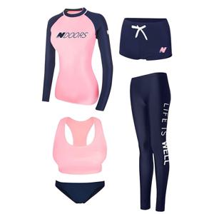 노스서밋 여성 래쉬가드 5피스 수영복 세트 4종 비치웨어 체형 커버