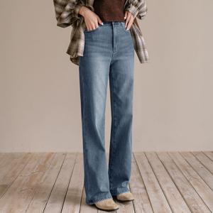 [캔마트] 융기모 스트레이트 와이드 팬츠