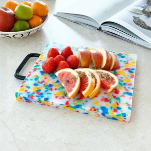 짐샌더슨 테라조 컬러 커팅보드 M 컬러도마 플레이팅 손잡이 도마