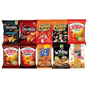 [삼성월렛머니전용 ]봉지과자 10종 20봉(7+7+6) 골라담기 도리토스 치토스 꼬깔콘 오잉 등