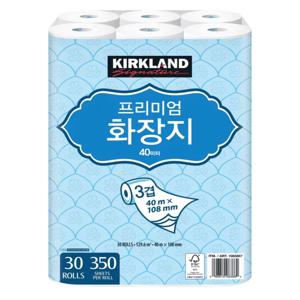 커클랜드 프리미엄 3겹화장지40m 30롤