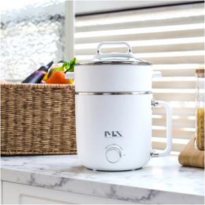 [미라스] 2in1 멀티 스팀 쿠커 (1.8L) 찜과 전기포트를 동시에 304스테인리스