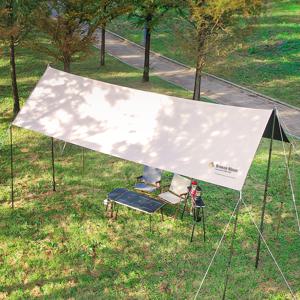 브리즈문 립스탑 300D 블랙코팅 렉타 타프 6x4.4 풀세트