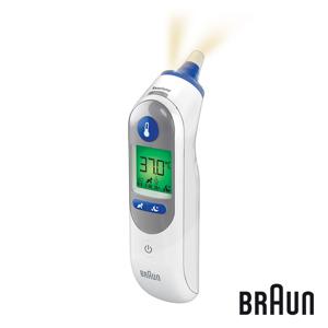 브라운체온계 귀체온계 야간모드 IRT-6525 신생아사용가능 필터21개+배터리 포함