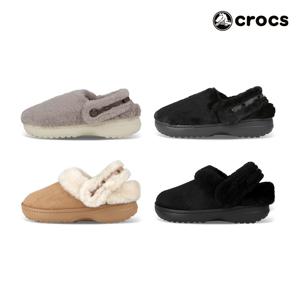 크록스 클래식 언퍼게터블 스웨이드/퍼슈어 클로그 겨울 방한 털슬리퍼 모음 4종택일