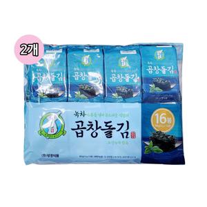 지도표 성경 녹차 곱창돌김 4gx16봉(2개입)