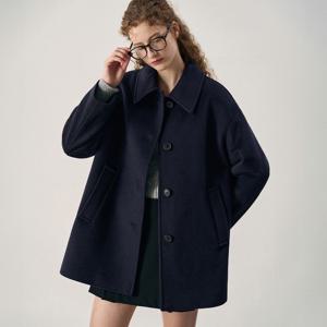 소프트 캐시미어 오버사이즈 하프 코트 [3COLORS]