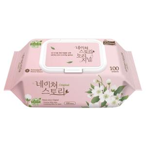 네이쳐 오리지널 아기물티슈 100매 x 10개 엠보싱 캡형