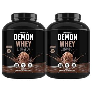1+1 데몬웨이 2kg x2 근육 헬스 초코 웨이 WPC 프로틴 단백질 가루 보충제 파우더