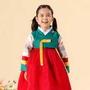 그린빈 여아 유아 아동 돌 아기 한복 세트