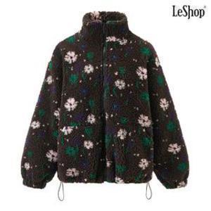 플라워 양털 시어링 플리스 집업 퍼 자켓 (DP4JK017A)