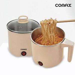 코멕스0991L모카색상 미니라면포트 무선 전기 멀티포트 전기포트 멀티 쿠커 냄비