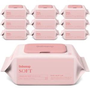 무료배송 베베숲 소프트 아기물티슈 80매 x 10팩 물티슈 엠보싱 캡형 코스트코