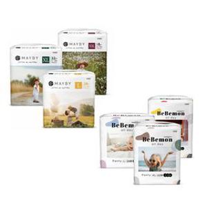 [단독 특가] 베베몬/메이바이 풀커버 팬티형 기저귀 4팩 모음