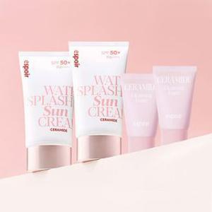 [APP전용][BEST] 워터 스플래쉬 선크림 세라마이드 1+1 기획(선크림 60ml 2개 + 클렌징 폼 2개)
