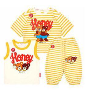허니 베어 스트라이프 라운지웨어 세트BP51OS302