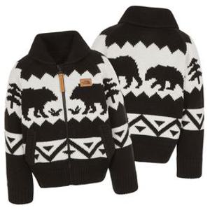 [매장판] 노스페이스 키즈 가디건 집업 자켓 코위찬 루즈핏 블랙 NJ5SR52T