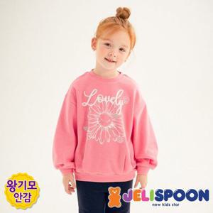 [젤리스푼] 러블리플라워밍크기모티셔츠