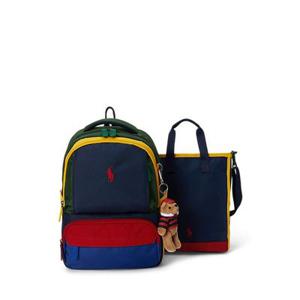 폴로 키즈 남아 8-18세 컬러블록 백팩 앤 슈즈 백 세트(CWPOACCY9P20119410)