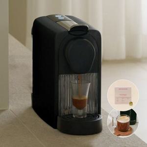 (현대Hmall) [단품]에스프레소 컬랙션 M01 블랙 + 에센셜 에디션(50알) + 루미낙 유리컵 2pcs(네스프레소 호환)