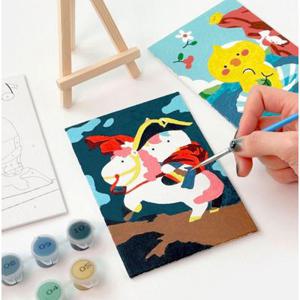 미니 명화 그리기 DIY 세트 그림 캔버스 색칠하기 성인취미미술 이젤