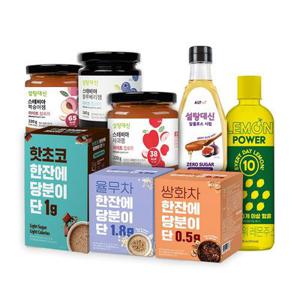 [APP전용] 설탕대신 스테비아 블루베리잼/사과잼/복숭아잼/딸기잼/핫초코/율무차