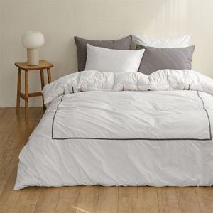 진짜 호텔이불 논퀼팅 고밀도 순면 무봉제 차렵이불세트 SS/Q