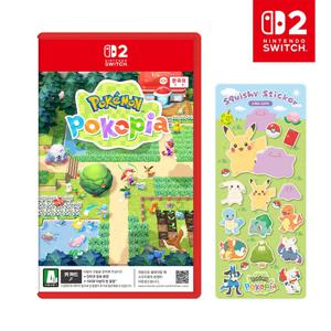 [예약판매]  닌텐도 스위치2 포켓몬 포코피아 한글판 키카드 사은품 스퀴시스티커 옵션선택 3월 4일출발