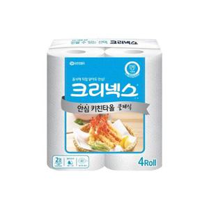 [크리넥스] KLX 안심 클래식 키친타올 150매 4롤 1팩