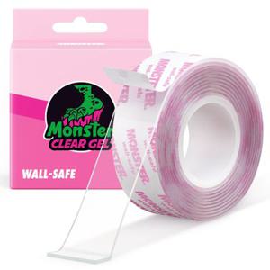 몬스터 겔 벽지용 클리어겔 1.5m 자국안남는 양면테이프 초강력 실리콘 투명 무타공벽걸이