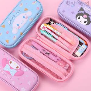 산리오 EVA 필통 1p 캐릭터 초등학생필통 마이멜로디 쿠로미 시나모롤  파우치 봉제 선물 입학 학용품 팬시