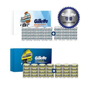 질레트 프로쉴드/스킨텍 메가팩 면도날 16입+12입(총 28입)