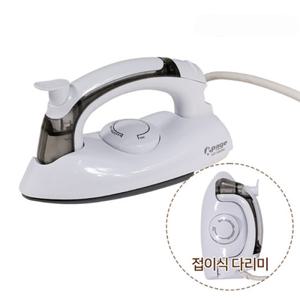 케이페이지 미니 스팀 다리미 KEI-S800W 여행용 코팅열판 110V-220V프리볼트 접이식
