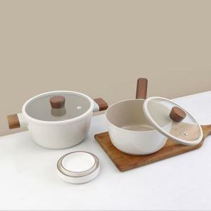 [DELLAGO] 델라고 IH 인덕션 소이빈 세라믹냄비 2종세트 _칼라 손잡이 박스