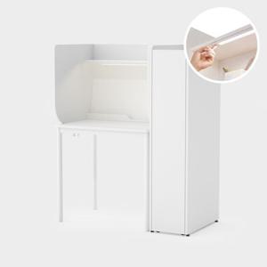 스터디온 집중력 1인 독서실책상 세트 (조명 포함)